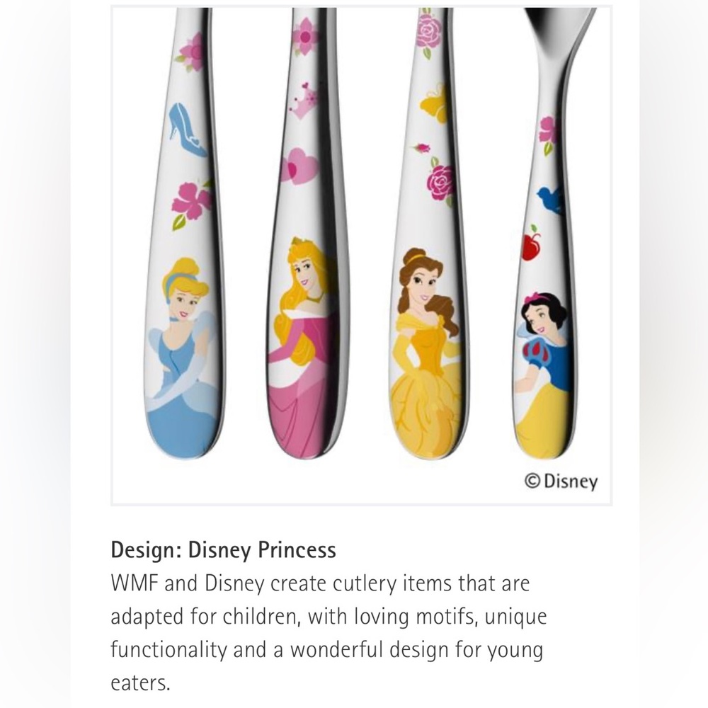 Disney Princess Children’s Cutlery 4-Piece Set - WMF - Picture 6 of 6
